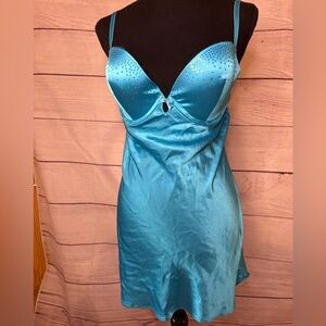 NEVER WORN Victorias Secret blue babydoll slip intimate dress